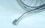 Wheelchair Rear Anti-Tipper with Rollers INV8431